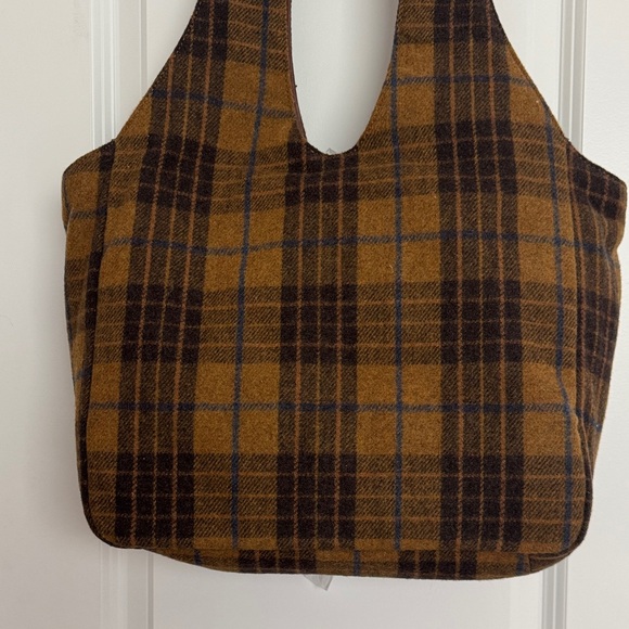 Lucky Brand Brown and Tan Checkered Bag - Picture 8 of 8